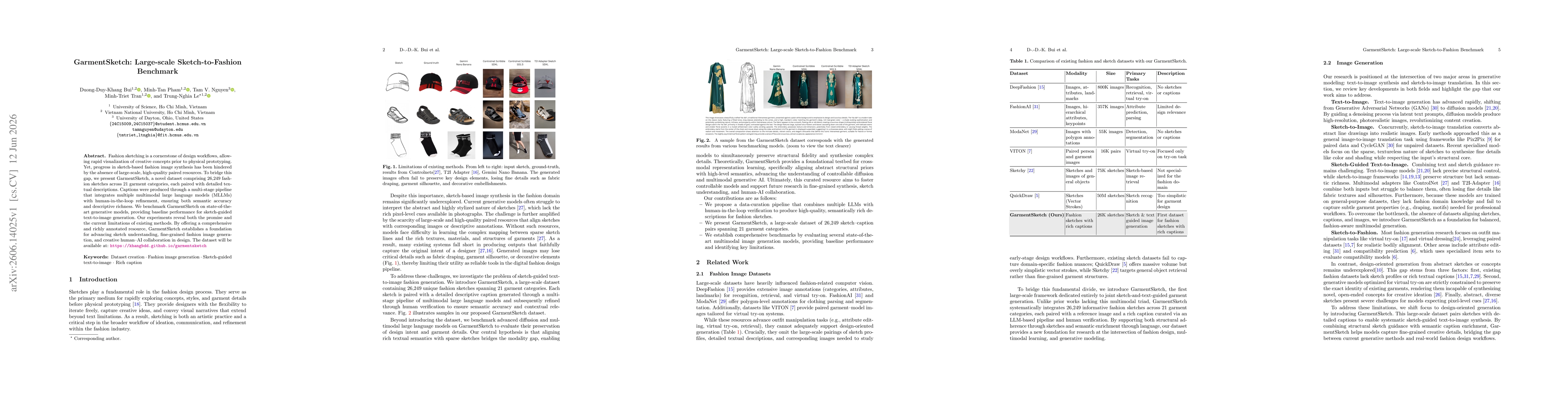 Thumbnail for GarmentSketch: Large-scale Sketch-to-Fashion Benchmark