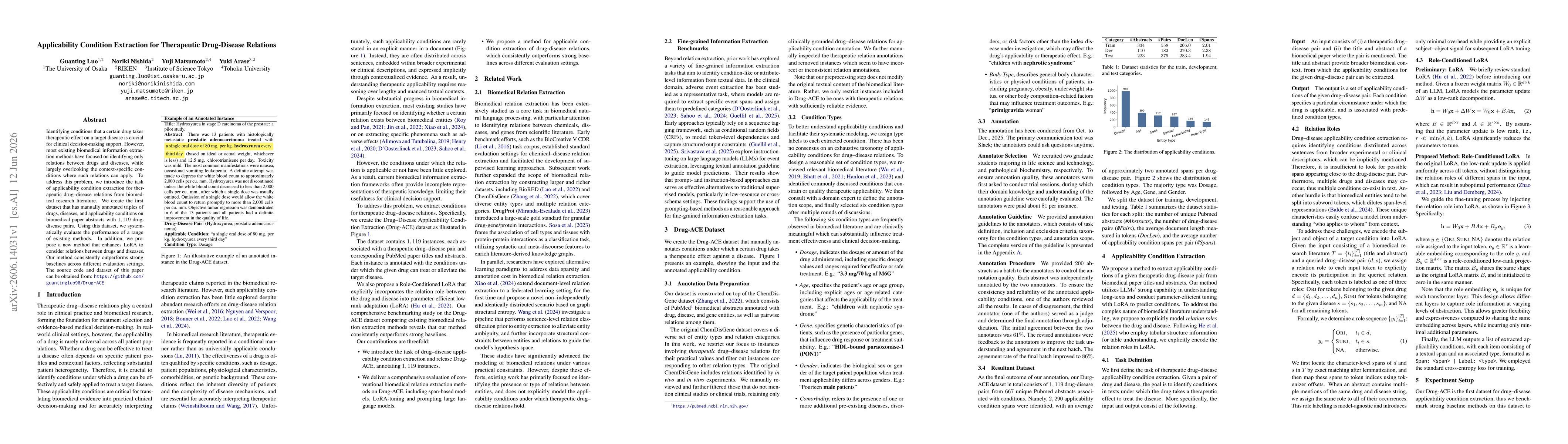 Thumbnail for Applicability Condition Extraction for Therapeutic Drug-Disease Relations