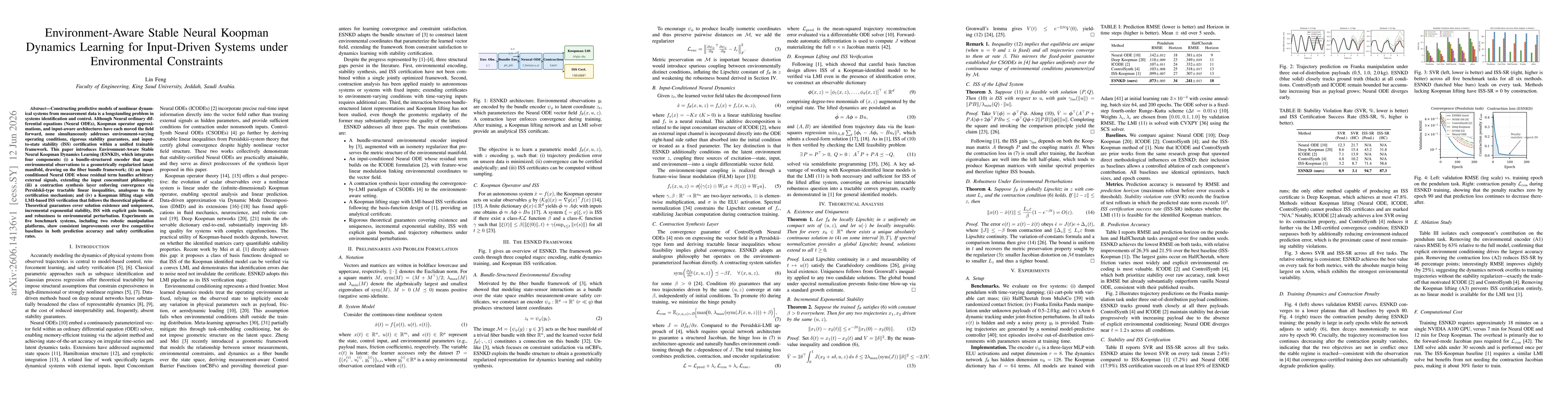 Thumbnail for Environment-Aware Stable Neural Koopman Dynamics Learning for Input-Driven Systems under Environmental Constraints