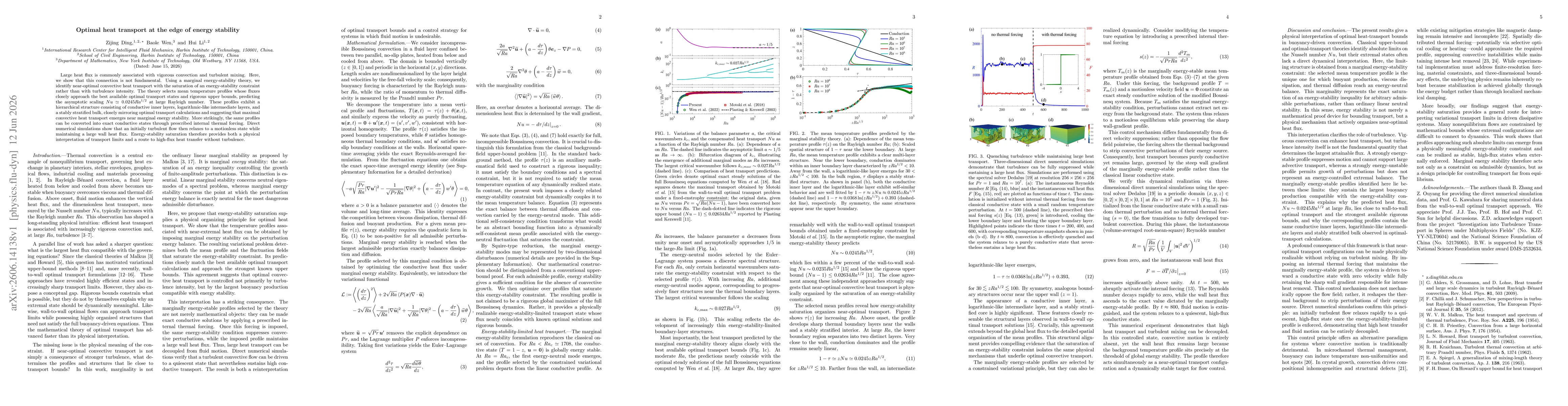 Thumbnail for Optimal heat transport at the edge of energy stability