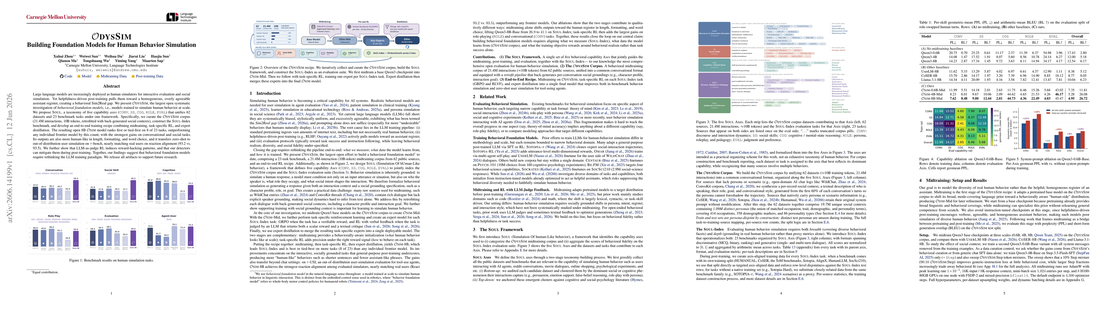 Thumbnail for OdysSim: Building Foundation Models for Human Behavior Simulation