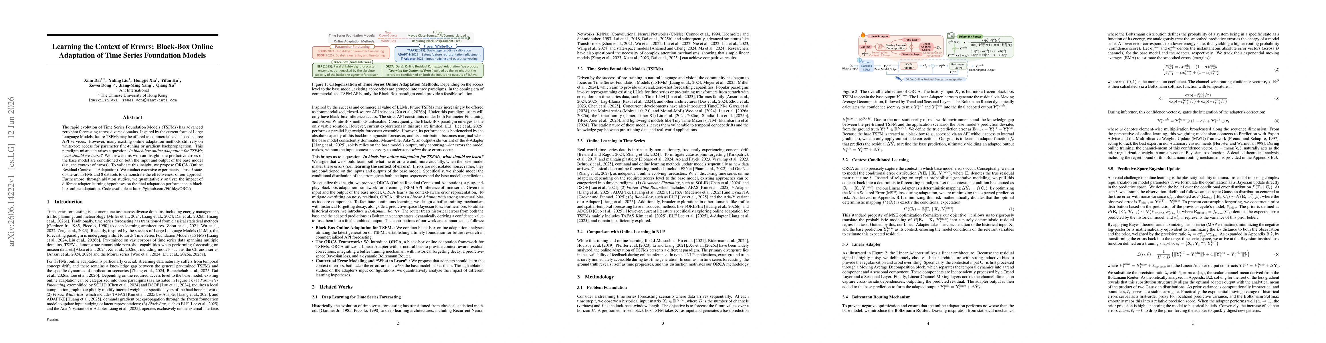 Thumbnail for Learning the Context of Errors: Black-Box Online Adaptation of Time Series Foundation Models