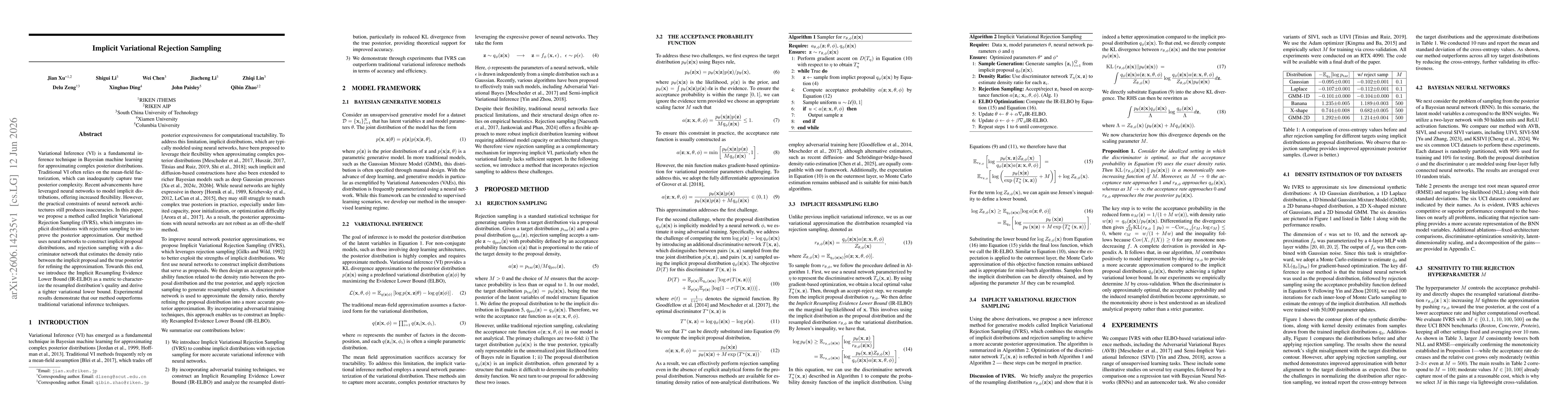 Thumbnail for Implicit Variational Rejection Sampling