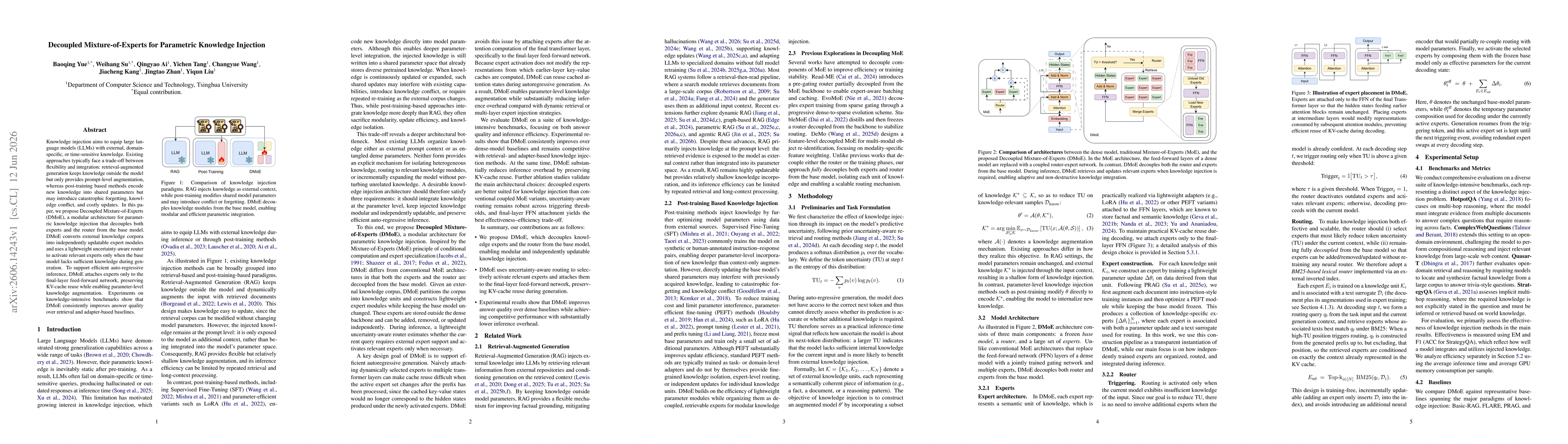 Thumbnail for Decoupled Mixture-of-Experts for Parametric Knowledge Injection