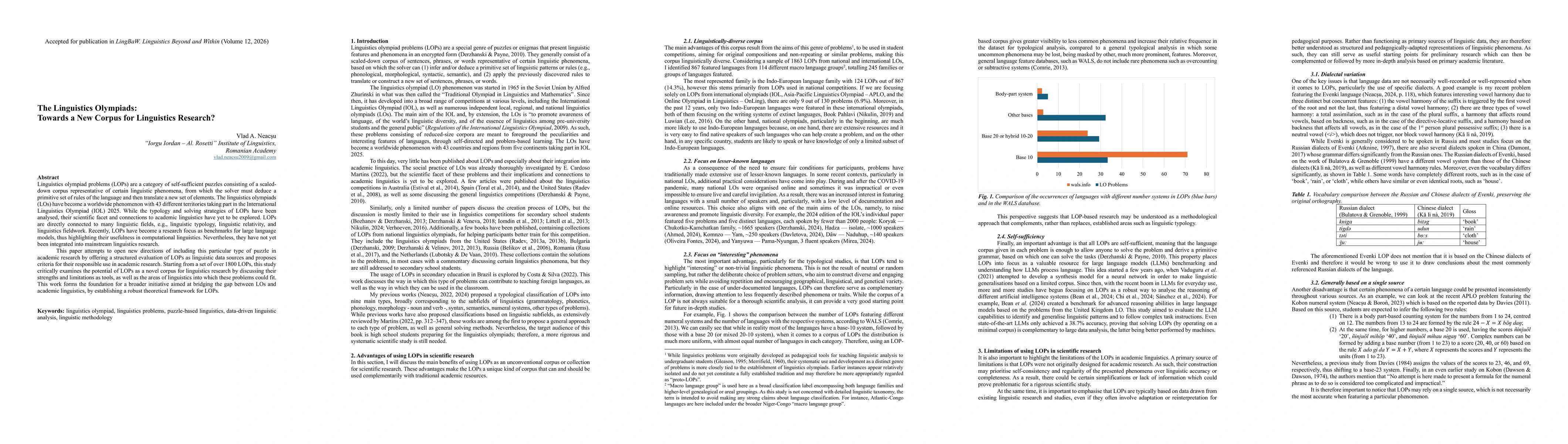 Thumbnail for The Linguistics Olympiads: Towards a New Corpus for Linguistics Research?
