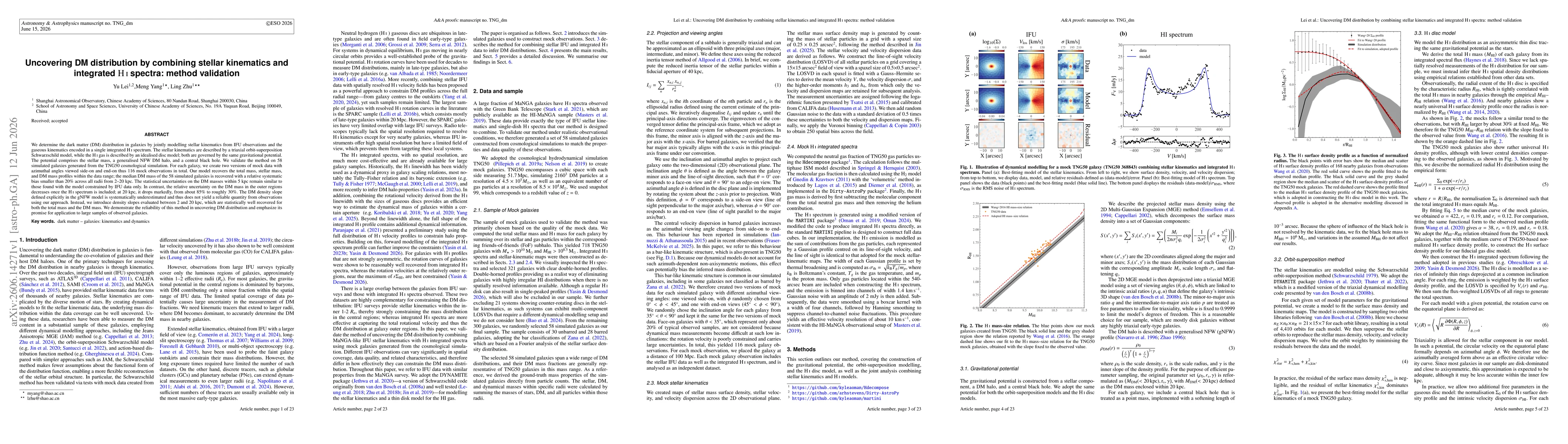 Thumbnail for Uncovering DM distribution by combining stellar kinematics and integrated HI spectra: method validation