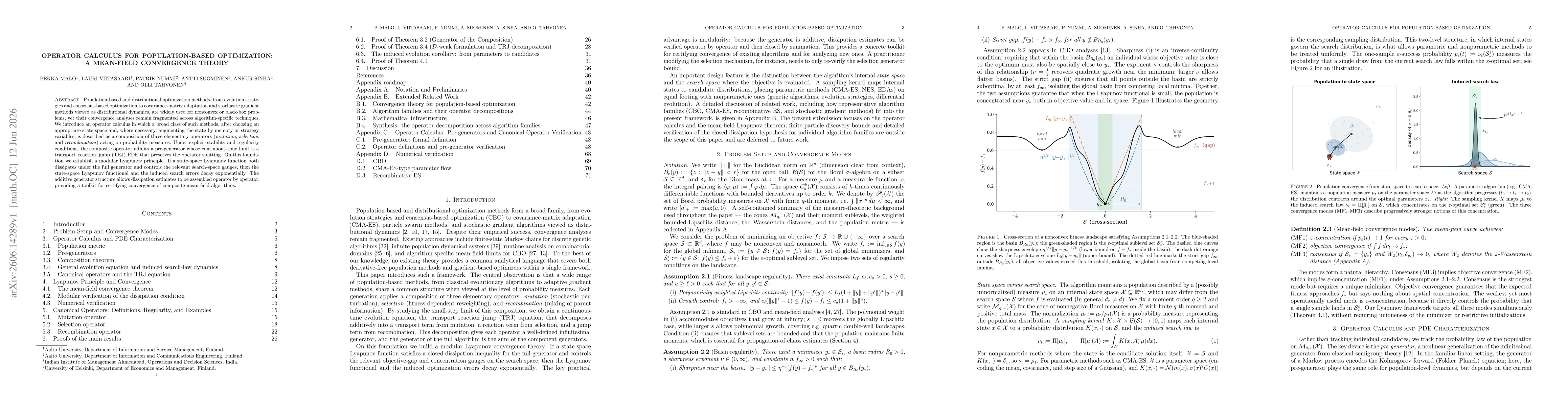 Thumbnail for Operator Calculus for Population-Based Optimization: A Mean-Field Convergence Theory