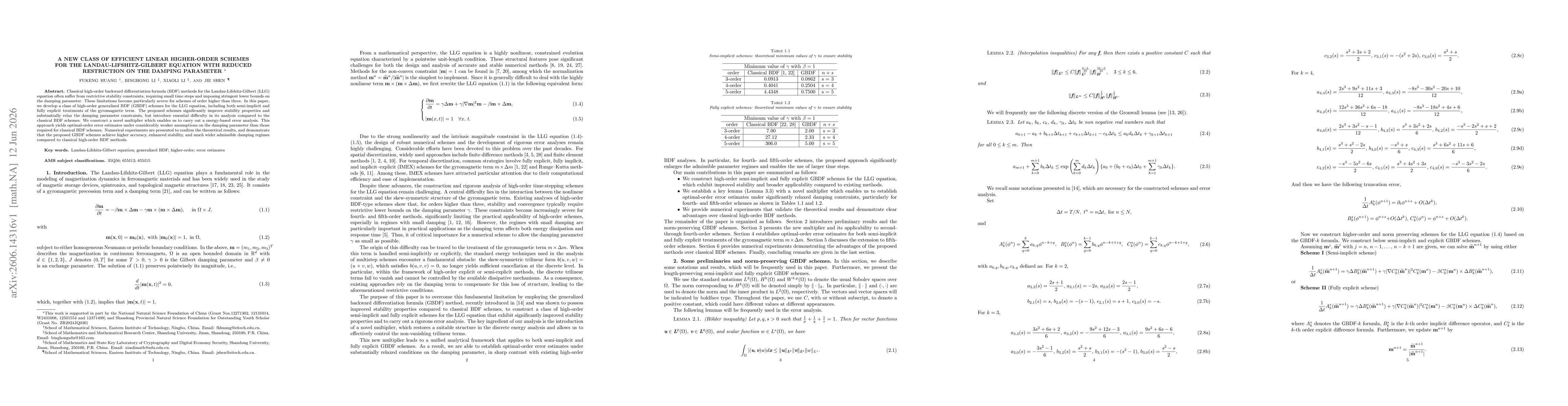 Thumbnail for A new class of efficient linear higher-order schemes for the Landau-Lifshitz-Gilbert equation with reduced restriction on the damping parameter