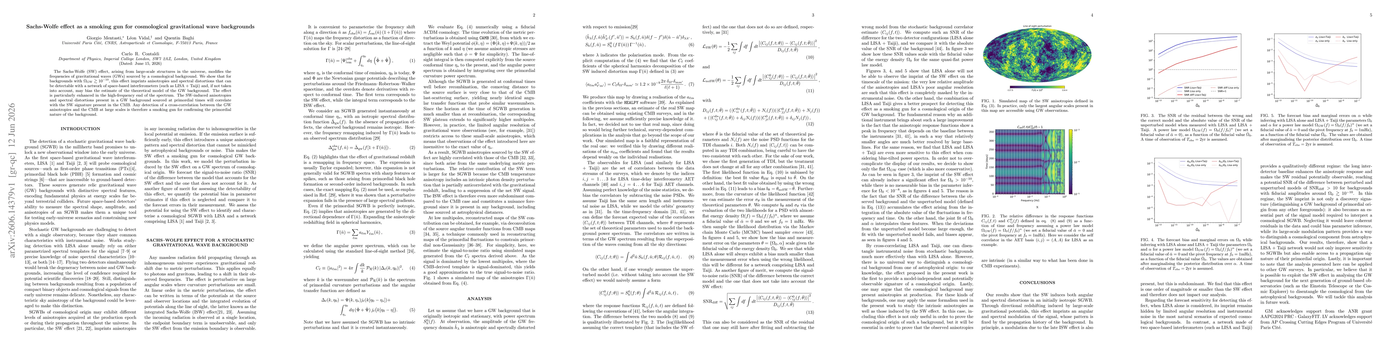 Thumbnail for Sachs-Wolfe effect as a smoking gun for cosmological gravitational wave backgrounds