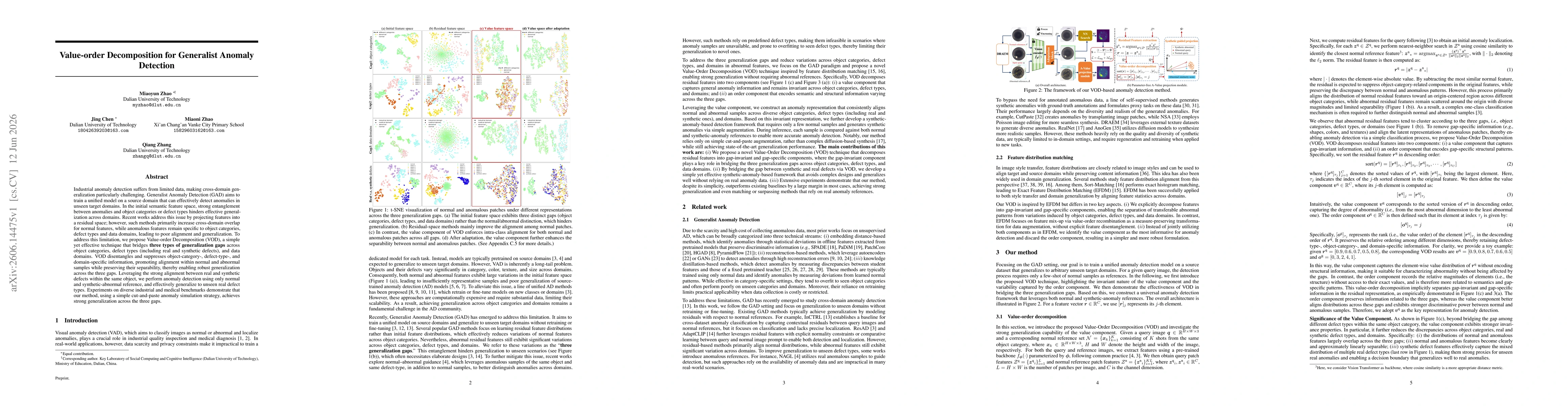 Thumbnail for Value-order Decomposition for Generalist Anomaly Detection