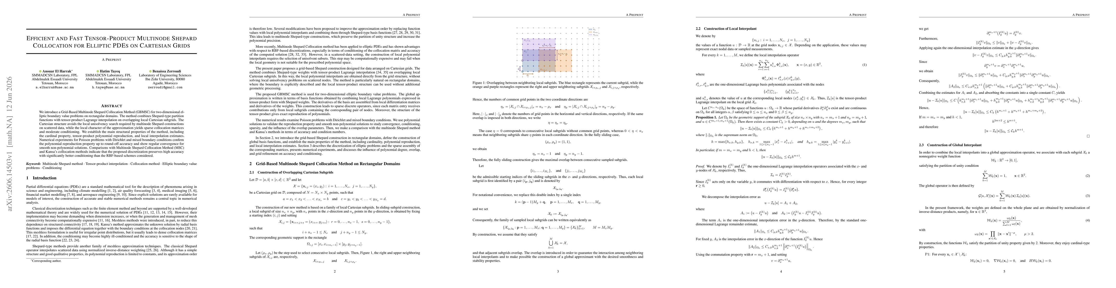 Thumbnail for Efficient and Fast Tensor-Product Multinode Shepard Collocation for Elliptic PDEs on Cartesian Grids