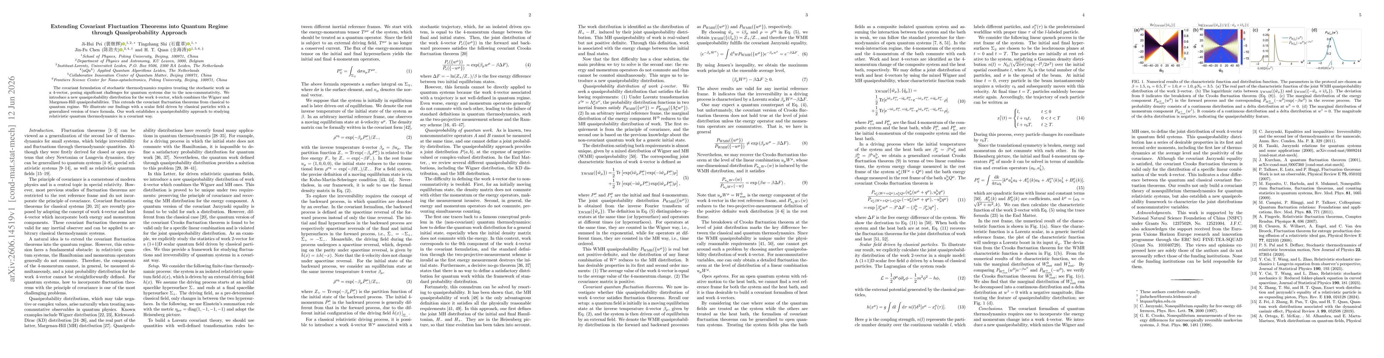 Thumbnail for Extending Covariant Fluctuation Theorems into Quantum Regime through Quasiprobability Approach