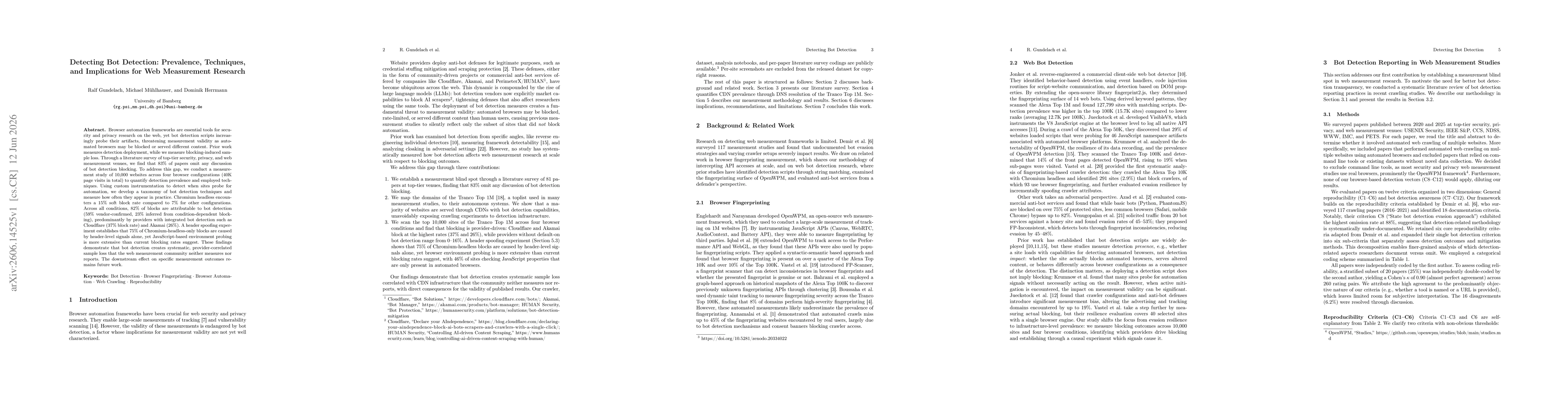 Thumbnail for Detecting Bot Detection: Prevalence, Techniques, and Implications for Web Measurement Research