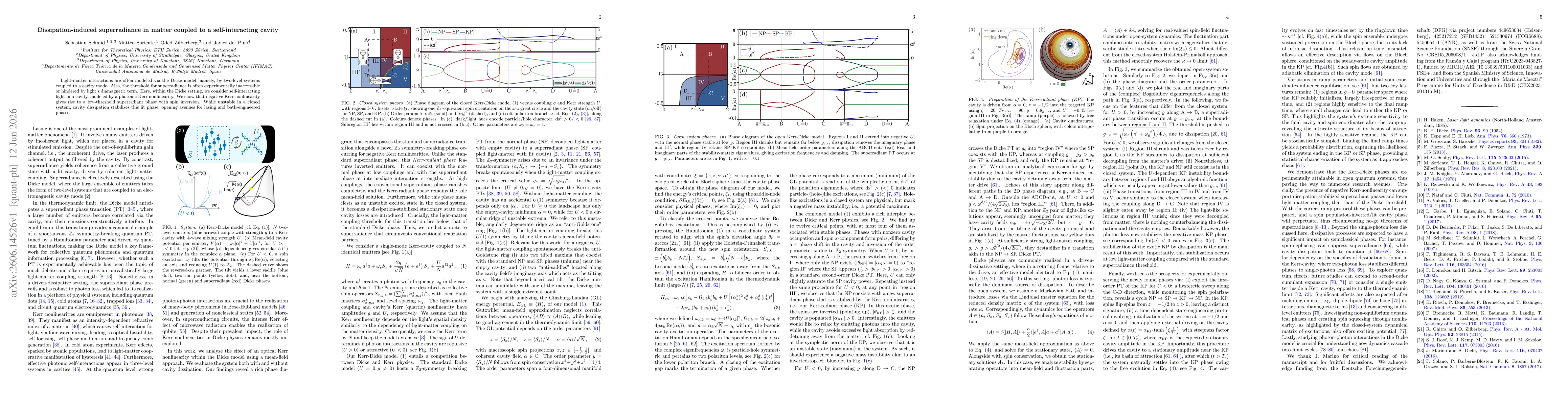 Thumbnail for Dissipation-induced superradiance in matter coupled to a self-interacting cavity