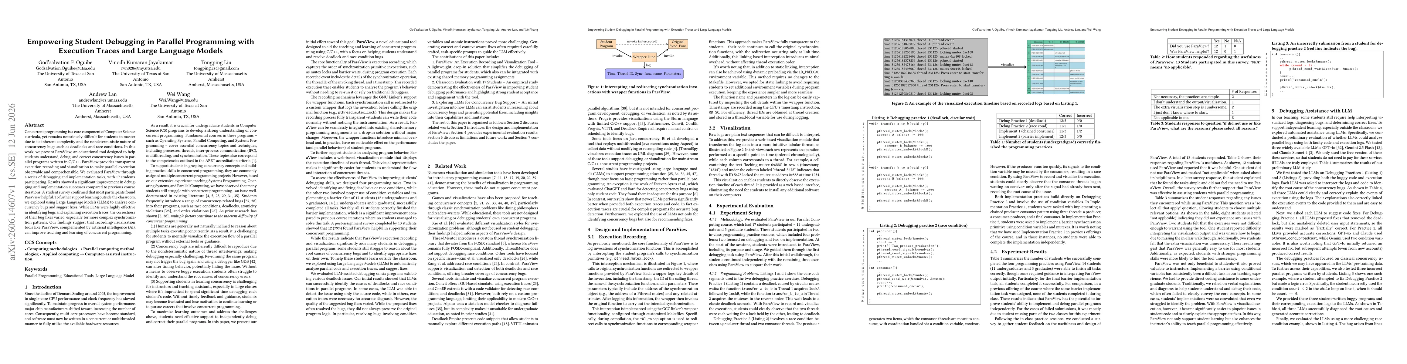 Thumbnail for Empowering Student Debugging in Parallel Programming with Execution Traces and Large Language Models