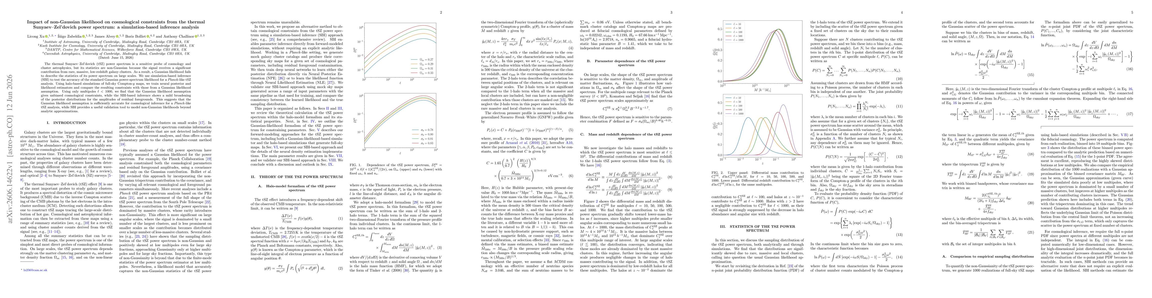 Thumbnail for Impact of non-Gaussian likelihood on cosmological constraints from the thermal Sunyaev--Zel'dovich power spectrum: a simulation-based inference analysis