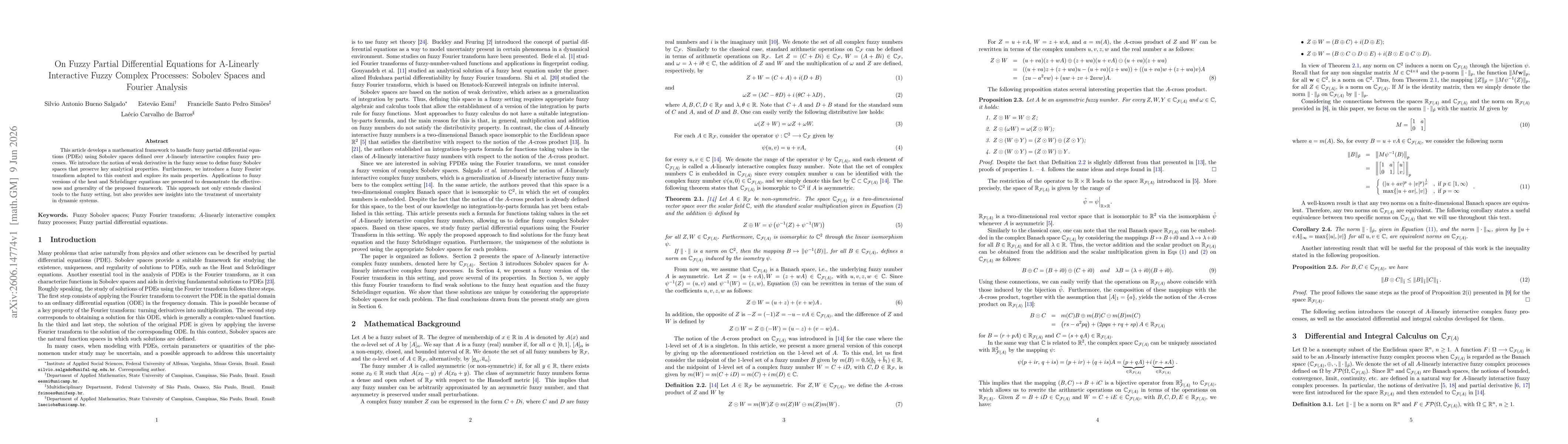 Thumbnail for On Fuzzy Partial Differential Equations for A-Linearly Interactive Fuzzy Complex Processes: Sobolev Spaces and Fourier Analysis