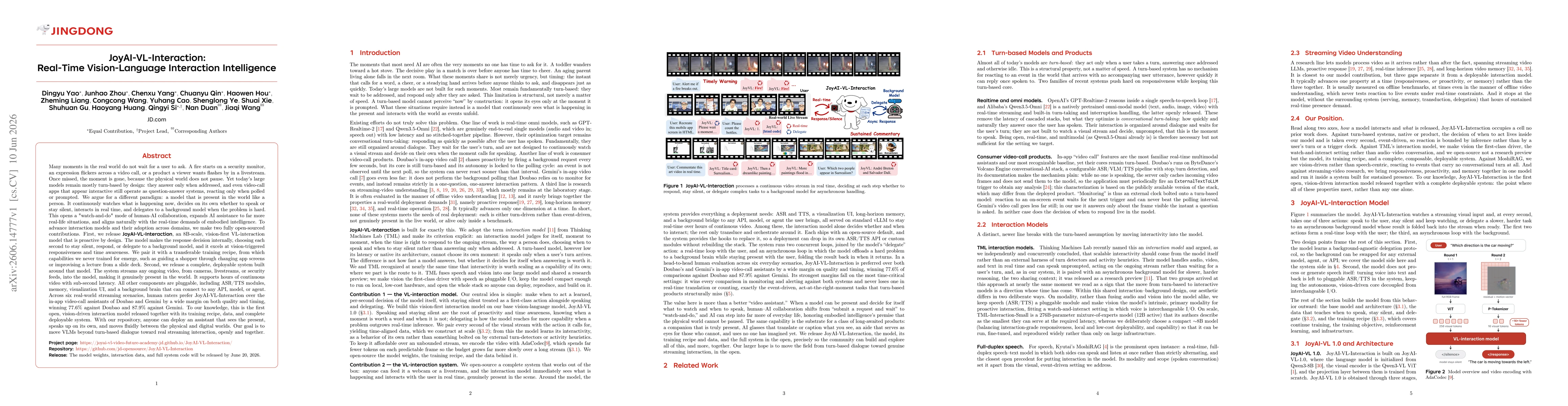 Thumbnail for JoyAI-VL-Interaction: Real-Time Vision-Language Interaction Intelligence