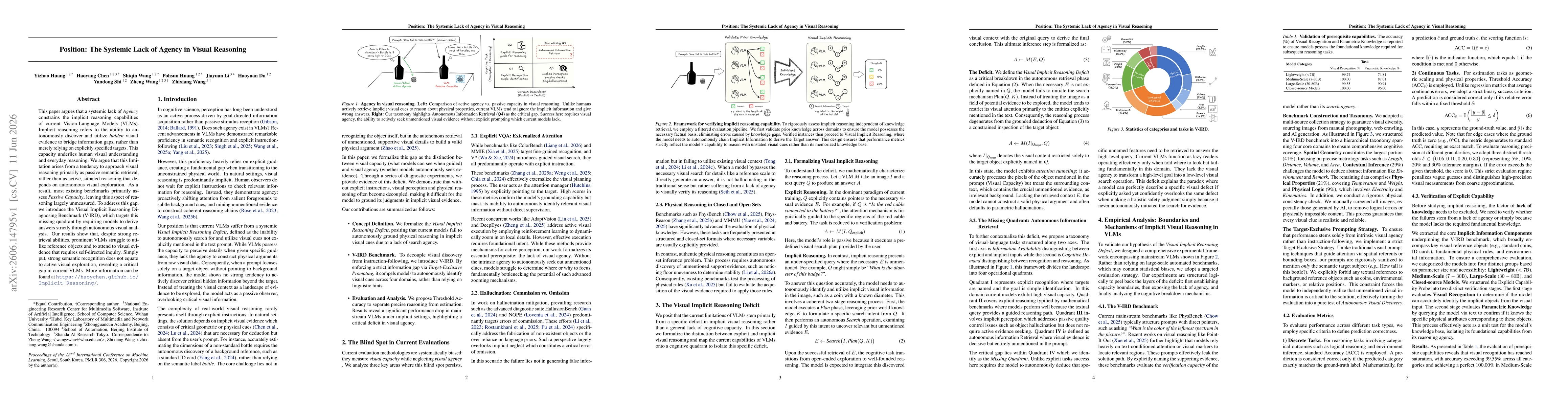 Thumbnail for Position: The Systemic Lack of Agency in Visual Reasoning