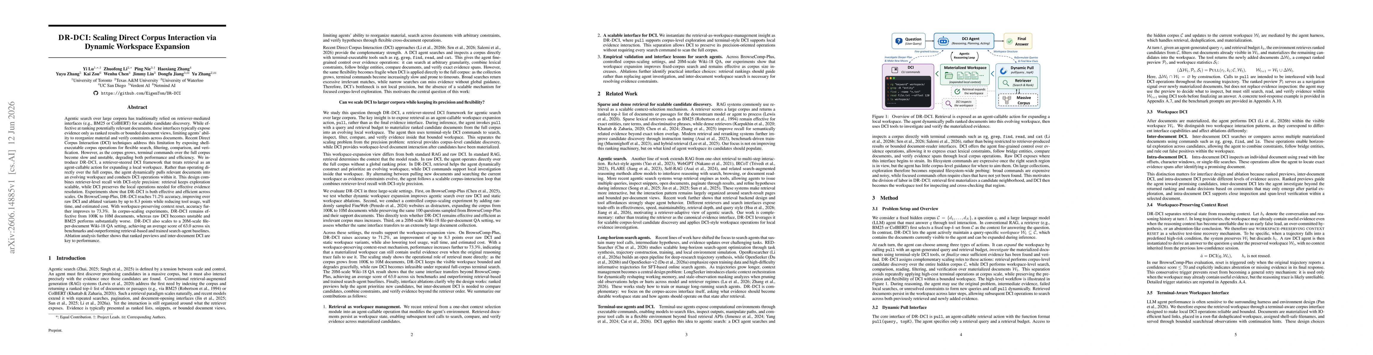 Thumbnail for Dr-DCI: Scaling Direct Corpus Interaction via Dynamic Workspace Expansion
