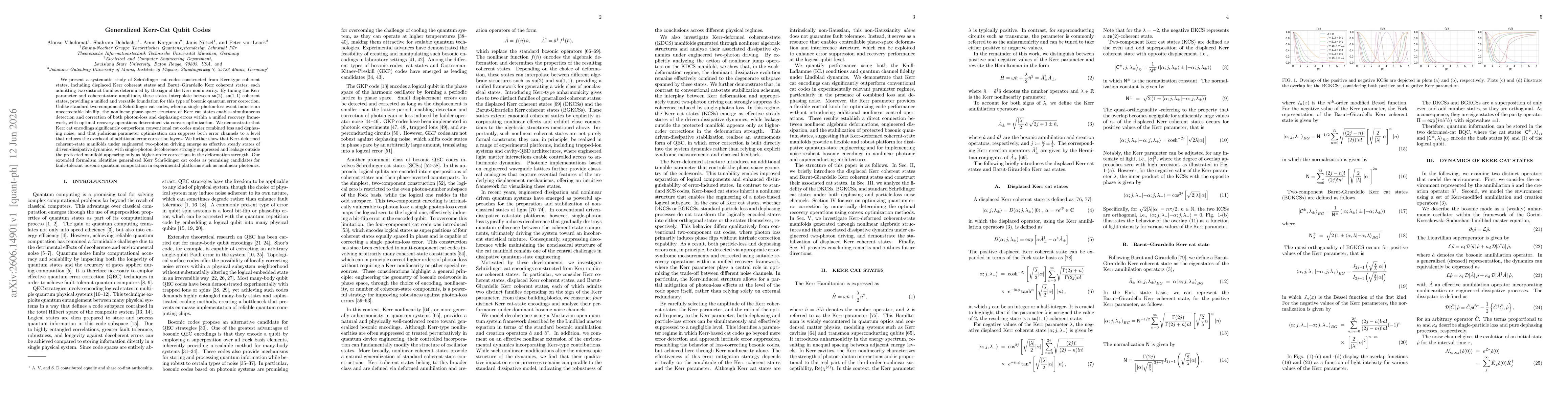 Thumbnail for Generalized Kerr-Cat Qubit Codes