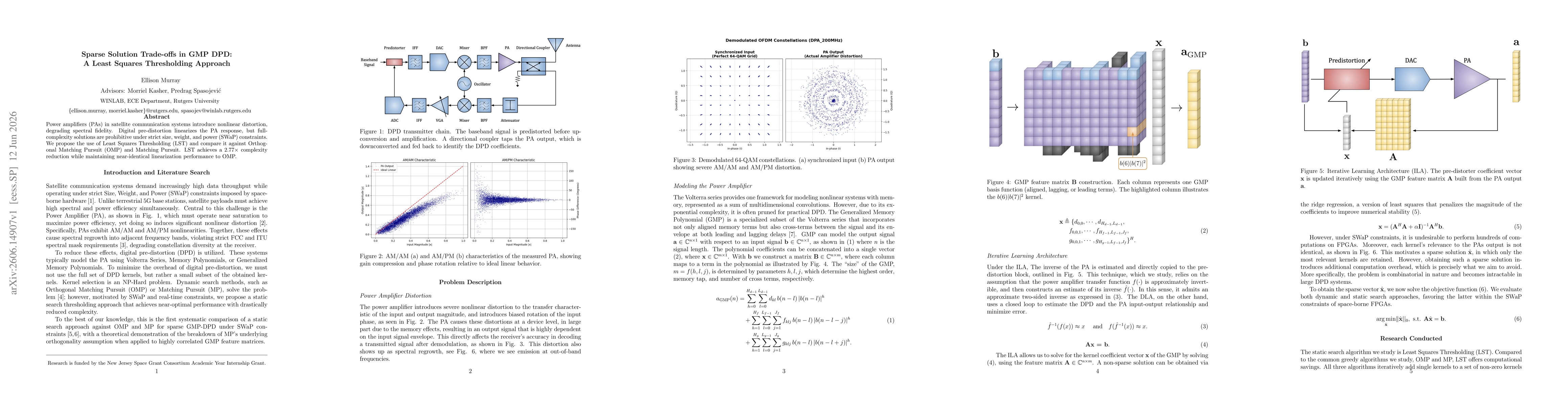 Thumbnail for Sparse Solution Trade-offs in GMP DPD: A Least Squares Thresholding Approach