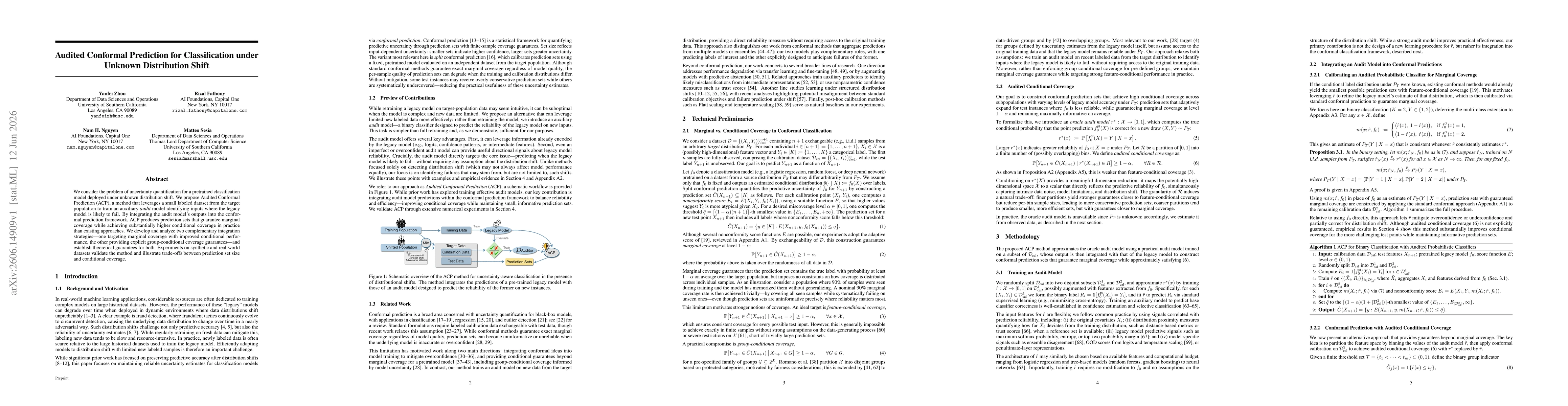 Thumbnail for Audited Conformal Prediction for Classification under Unknown Distribution Shift