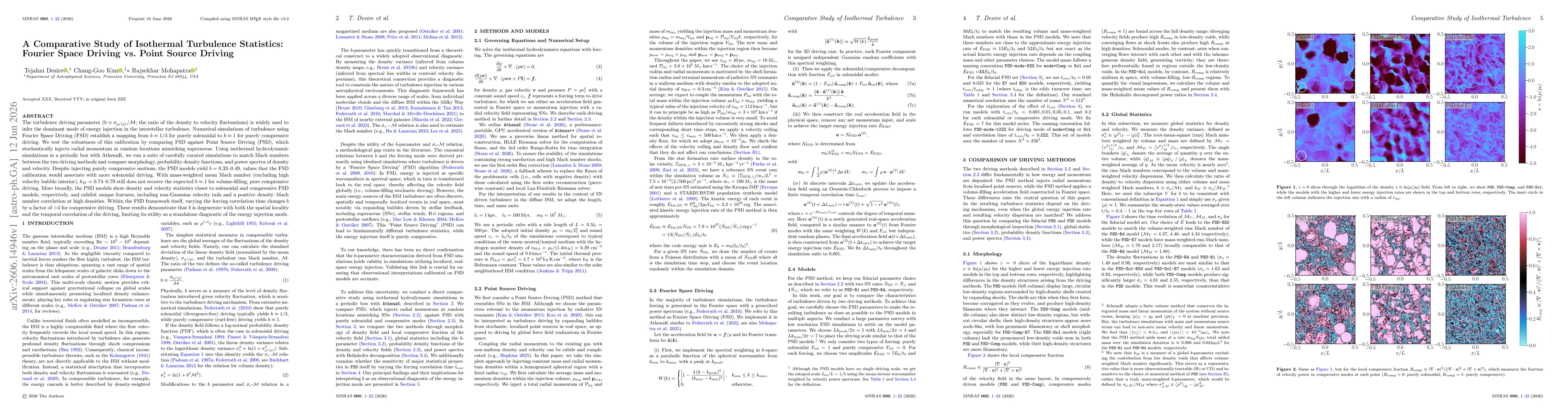 Thumbnail for A Comparative Study of Isothermal Turbulence Statistics: Fourier Space Driving vs. Point Source Driving