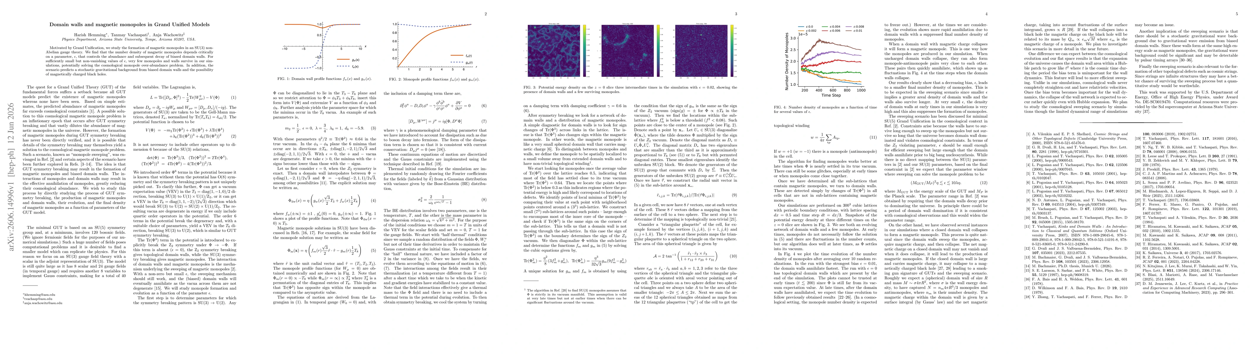 Thumbnail for Domain walls and magnetic monopoles in Grand Unified Models