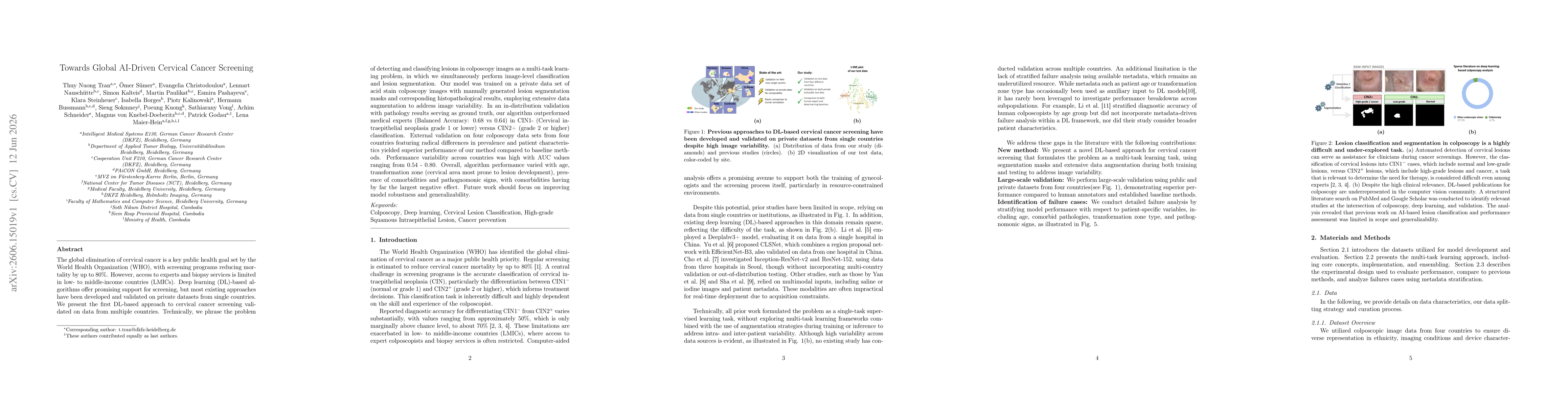 Thumbnail for Towards Global AI-Driven Cervical Cancer Screening