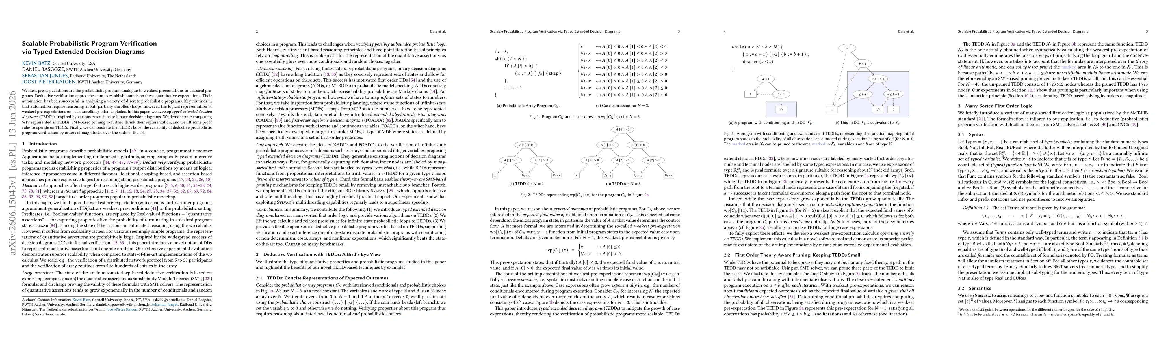Thumbnail for Scalable Probabilistic Program Verification via Typed Extended Decision Diagrams