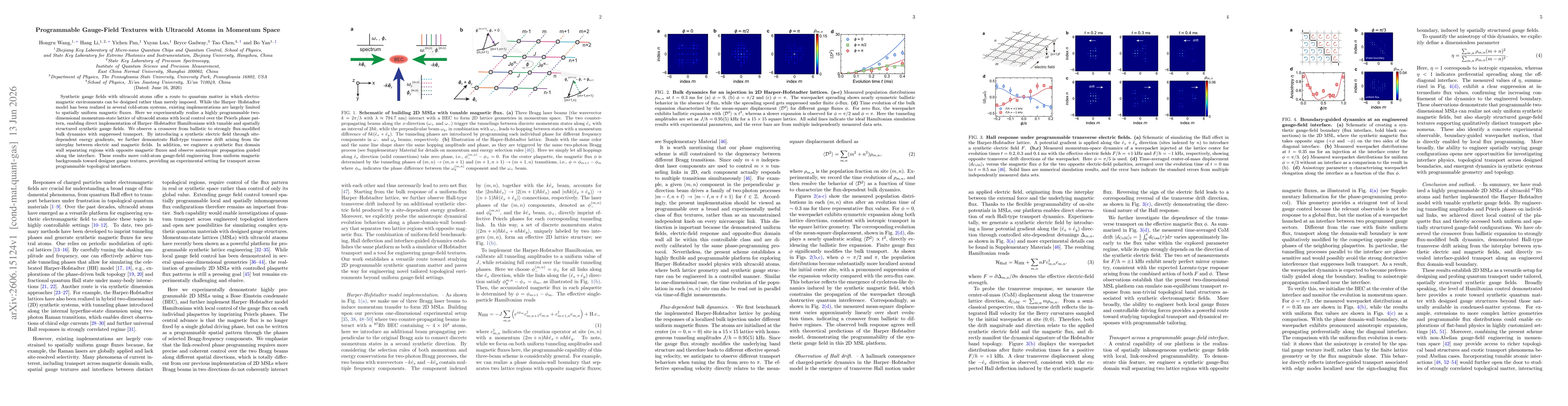 Thumbnail for Programmable Gauge-Field Textures with Ultracold Atoms in Momentum Space