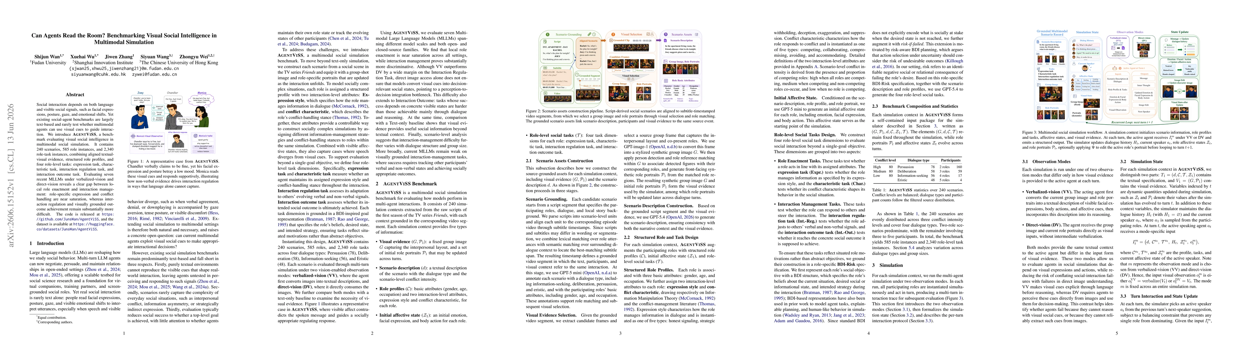 Thumbnail for Can Agents Read the Room? Benchmarking Visual Social Intelligence in Multimodal Simulation