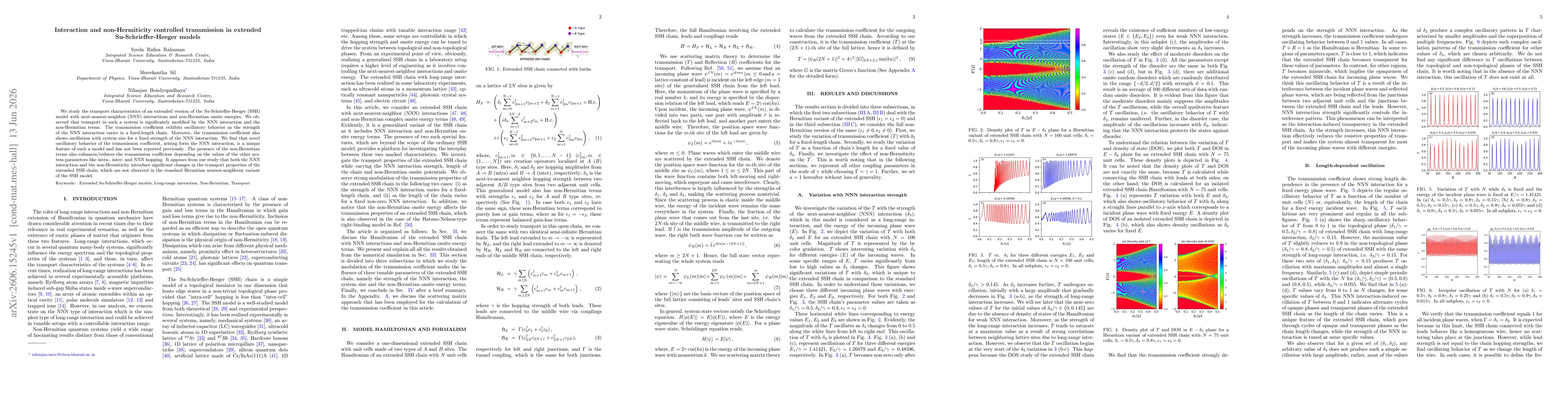 Thumbnail for Interaction and non-Hermiticity controlled transmission in extended Su-Schrieffer-Heeger models