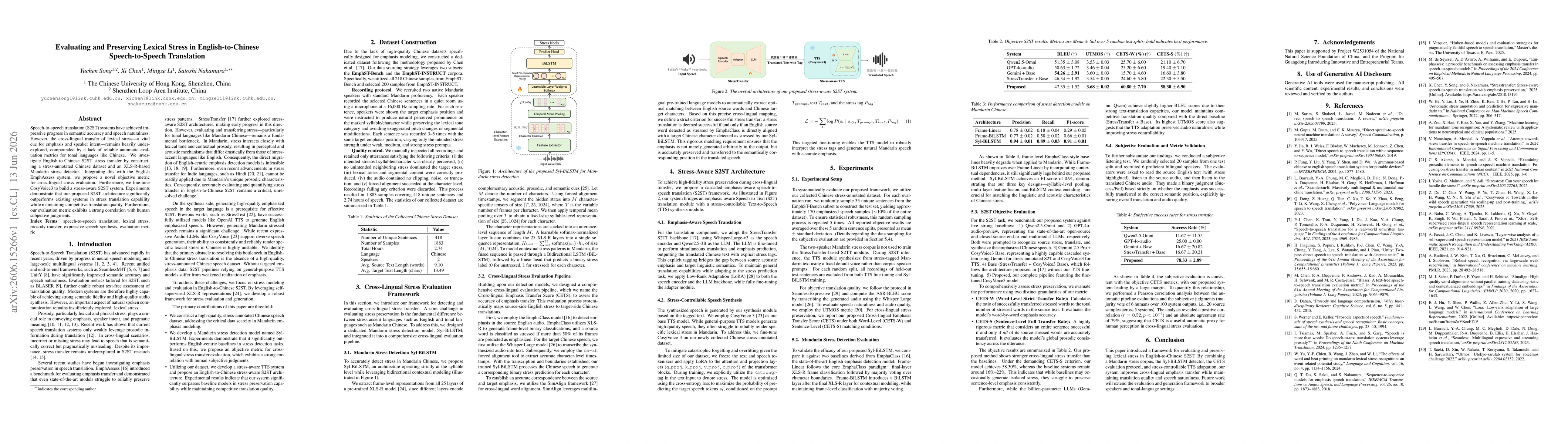 Thumbnail for Evaluating and Preserving Lexical Stress in English-to-Chinese Speech-to-Speech Translation