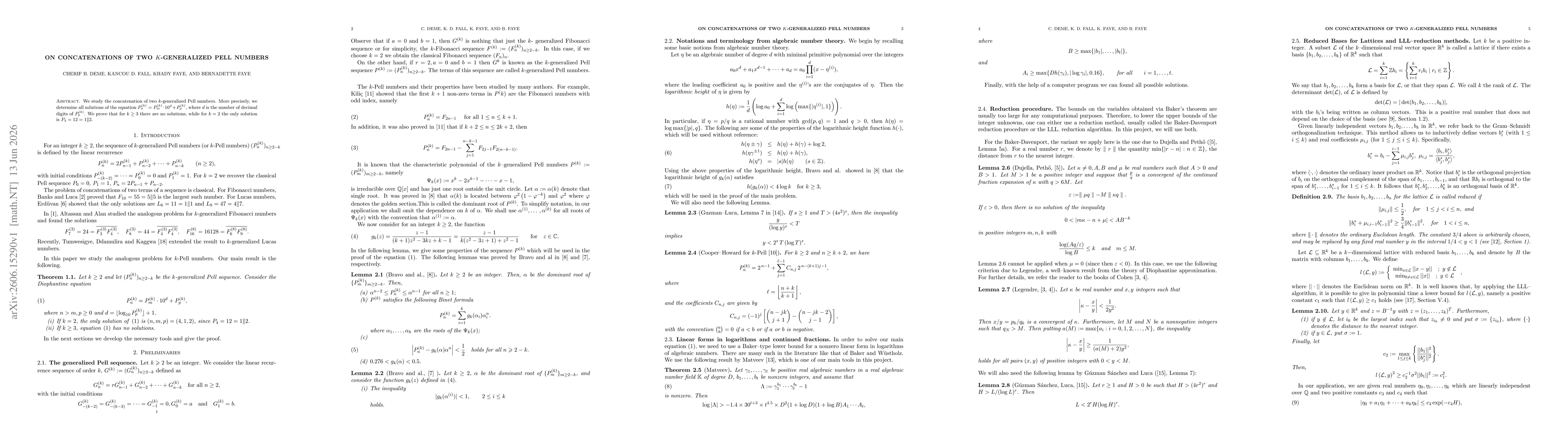 Thumbnail for On concatenations of two $k$-generalized Pell numbers