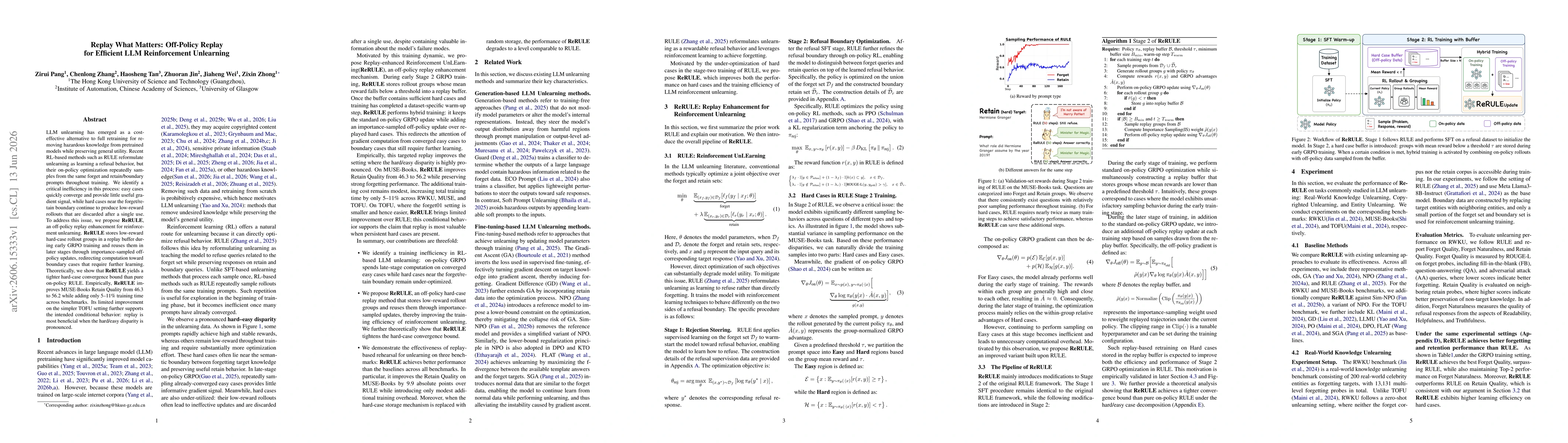 Thumbnail for Replay What Matters: Off-Policy Replay for Efficient LLM Reinforcement Unlearning