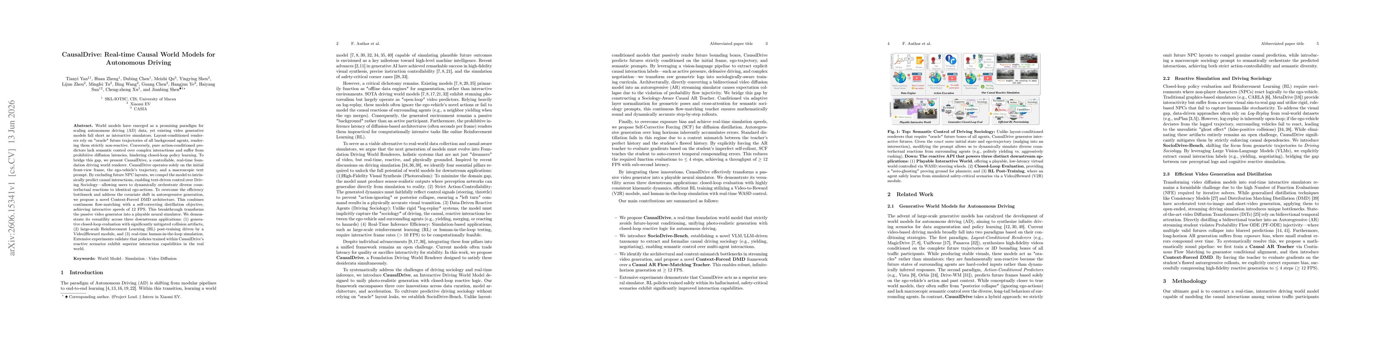 Thumbnail for CausalDrive: Real-time Causal World Models for Autonomous Driving
