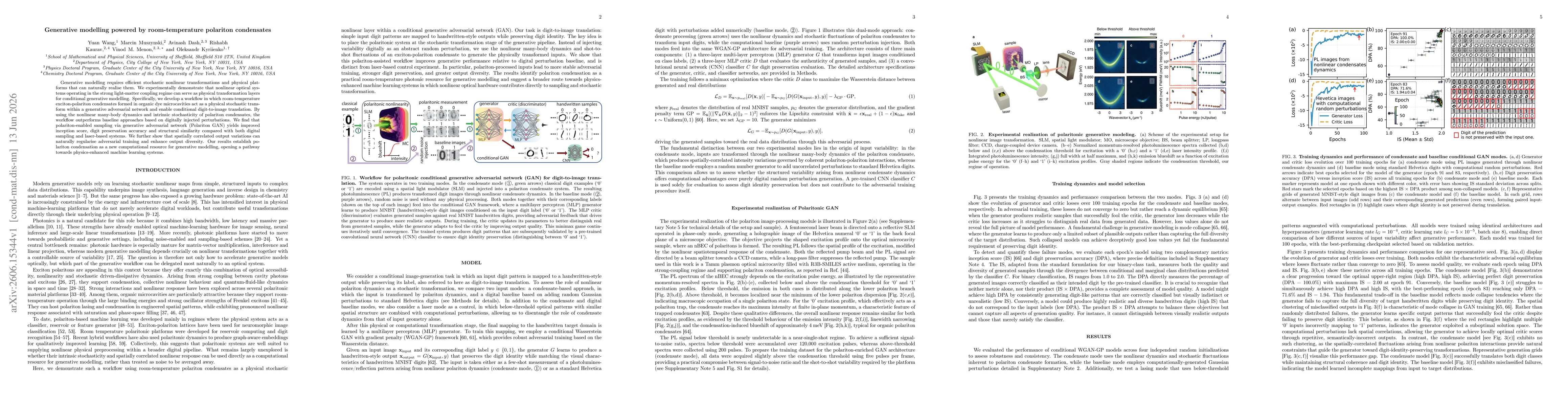 Thumbnail for Generative modelling powered by room-temperature polariton condensates