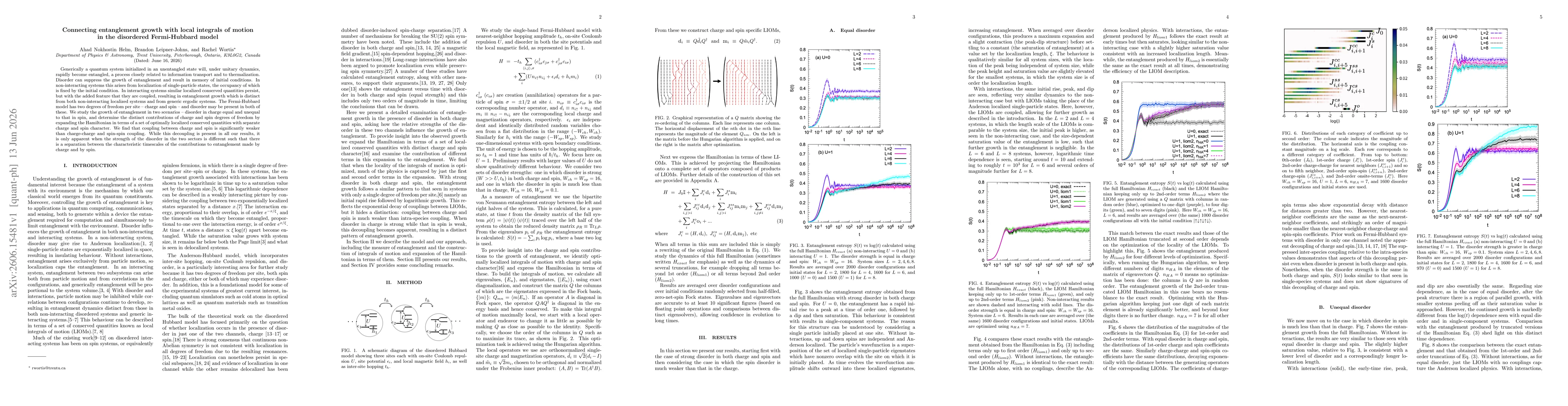 Thumbnail for Connecting entanglement growth with local integrals of motion in the disordered Fermi-Hubbard model