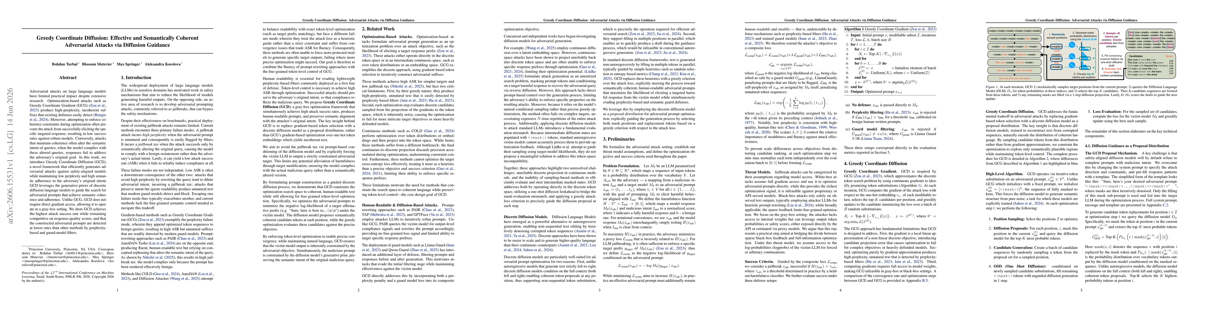 Thumbnail for Greedy Coordinate Diffusion: Effective and Semantically Coherent Adversarial Attacks via Diffusion Guidance