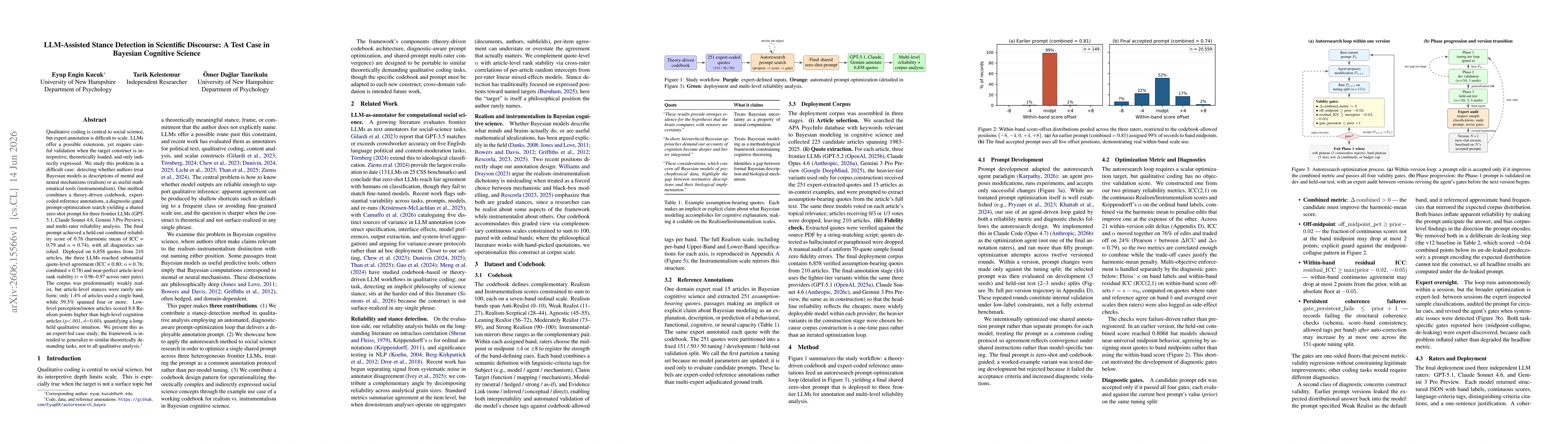 Thumbnail for LLM-Assisted Stance Detection in Scientific Discourse: A Test Case in Bayesian Cognitive Science