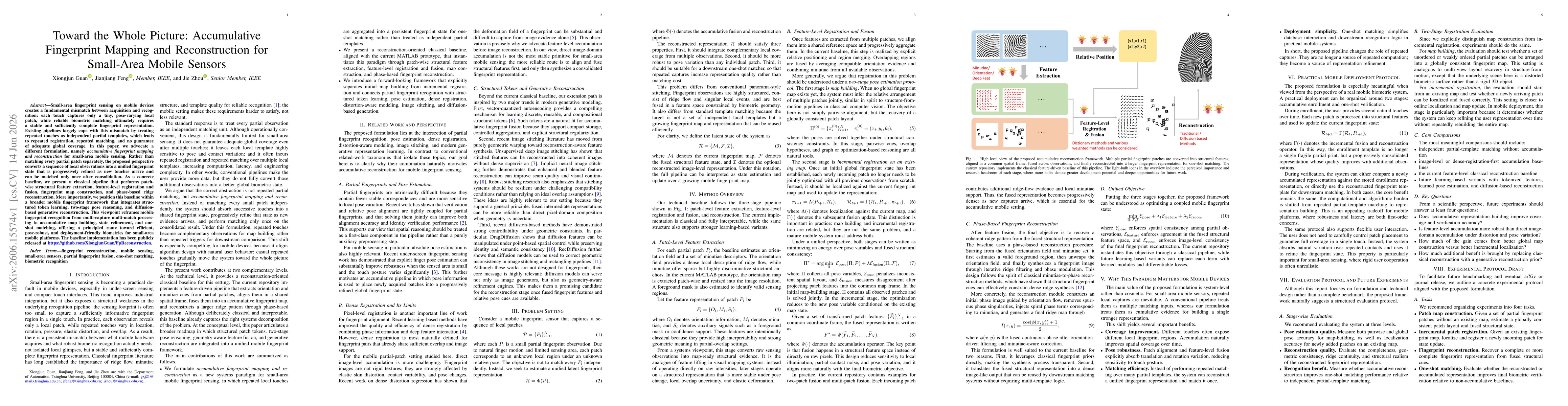 Thumbnail for Toward the Whole Picture: Accumulative Fingerprint Mapping and Reconstruction for Small-Area Mobile Sensors