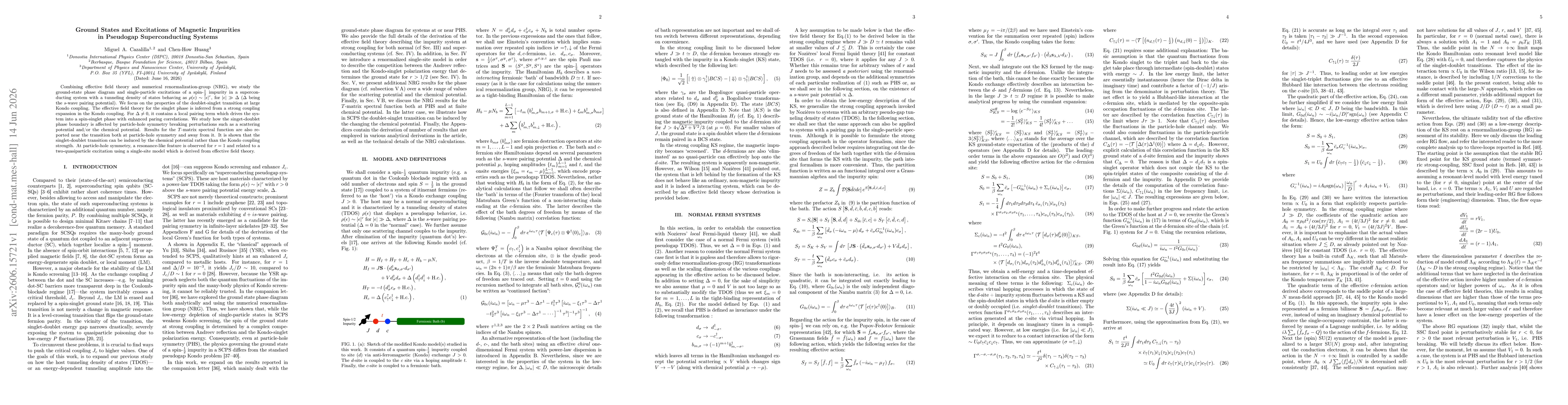 Thumbnail for Ground States and Excitations of Magnetic Impurities in Pseudogap Superconducting Systems