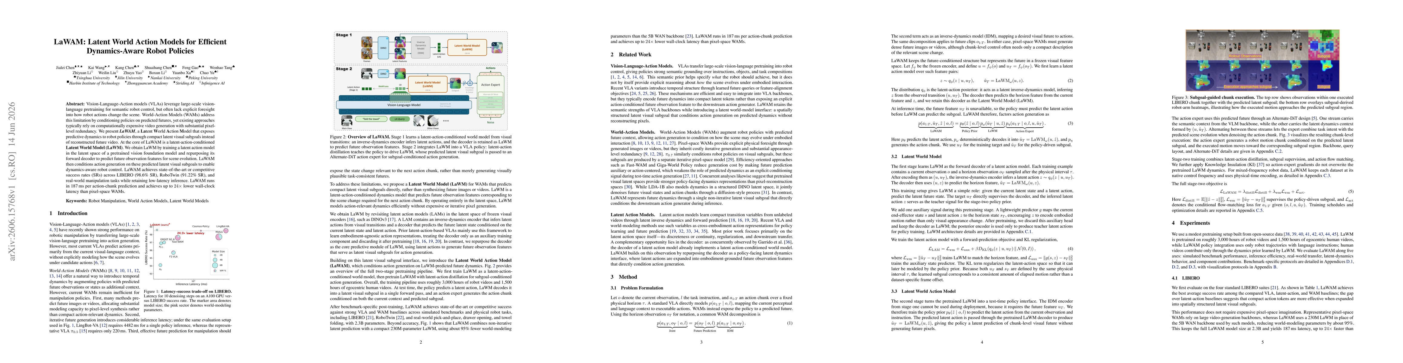 Thumbnail for LaWAM: Latent World Action Models for Efficient Dynamics-Aware Robot Policies