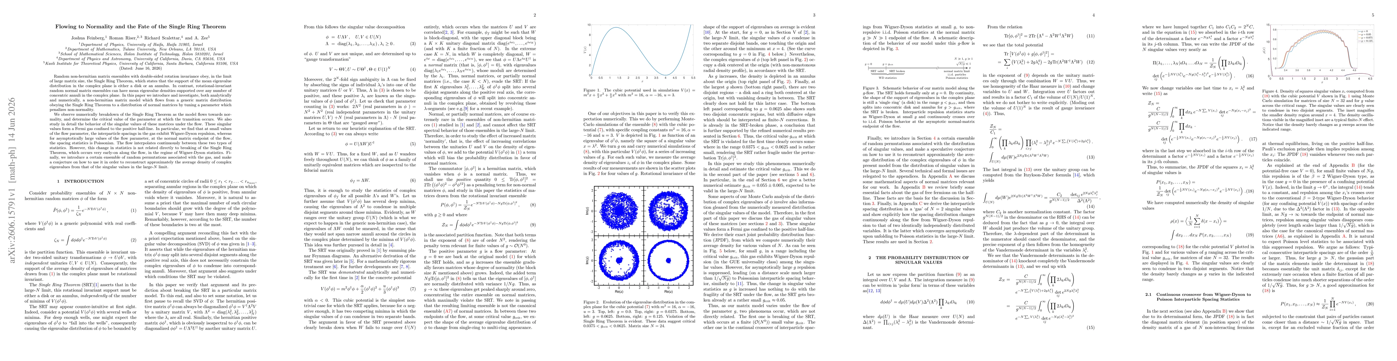 Thumbnail for Flowing to Normality and the Fate of the Single Ring Theorem
