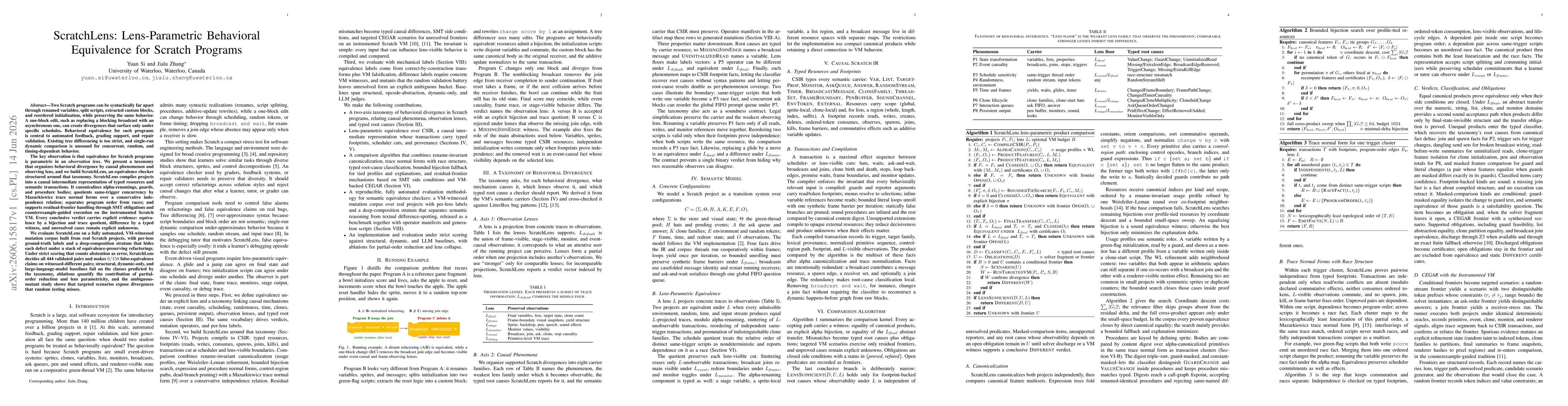 Thumbnail for ScratchLens: Lens-Parametric Behavioral Equivalence for Scratch Programs