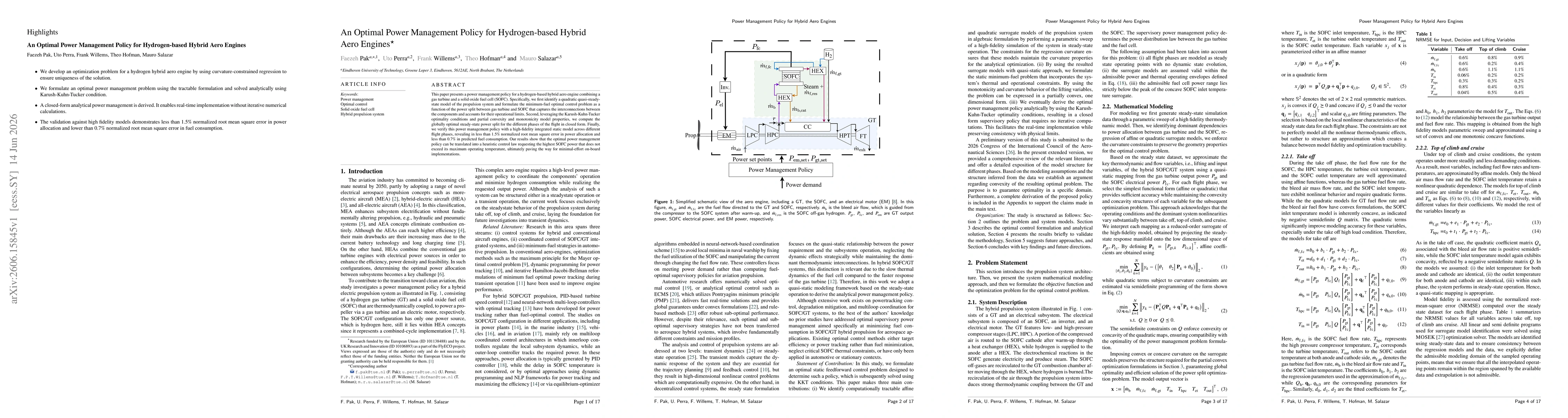 Thumbnail for An Optimal Power Management Policy for Hydrogen-based Hybrid Aero Engines