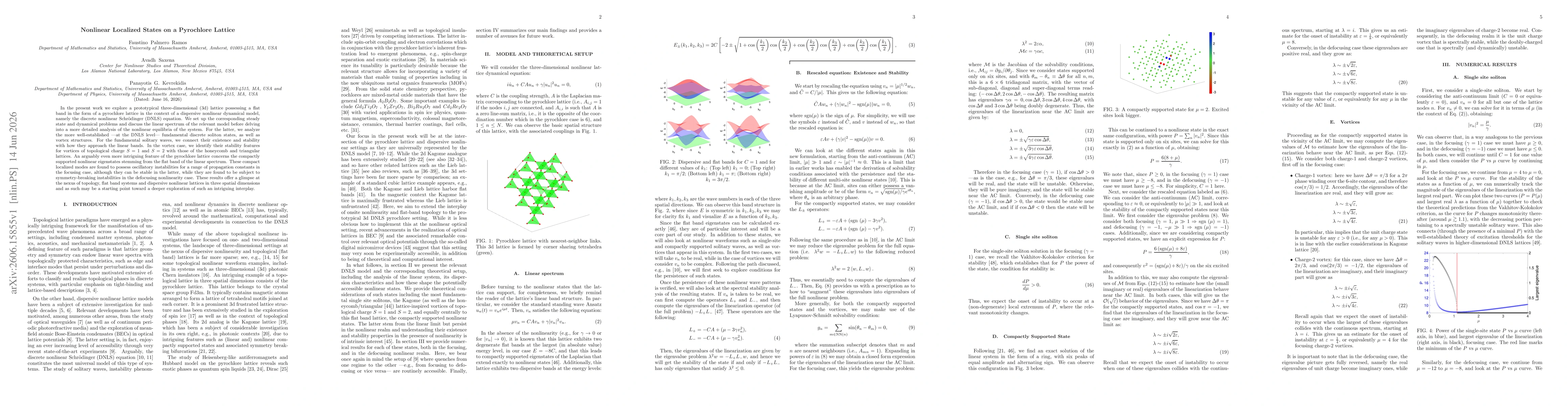 Thumbnail for Nonlinear Localized States on a Pyrochlore Lattice