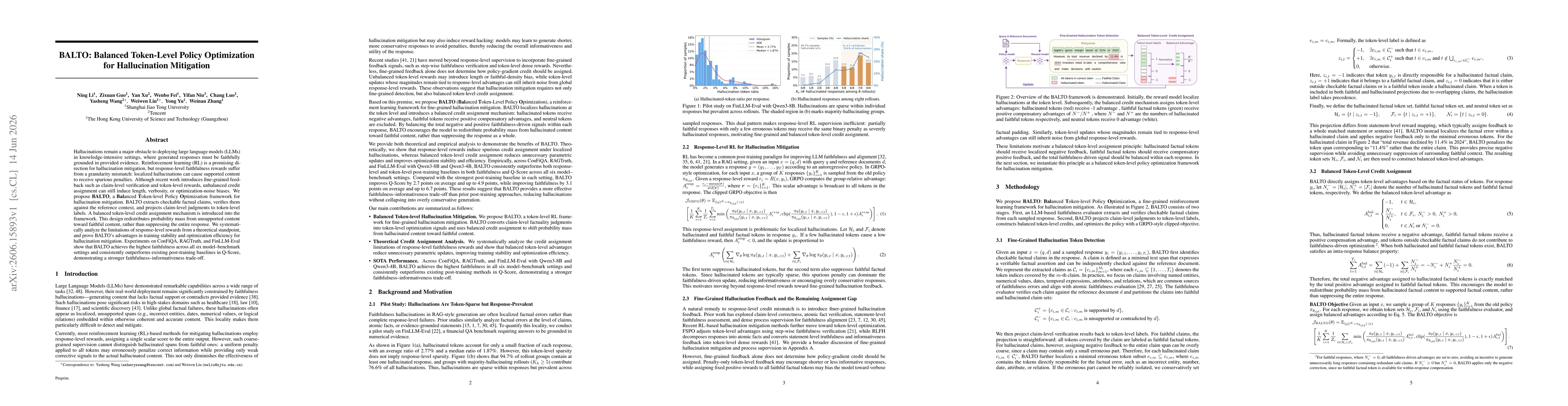 Thumbnail for BALTO: Balanced Token-Level Policy Optimization for Hallucination Mitigation